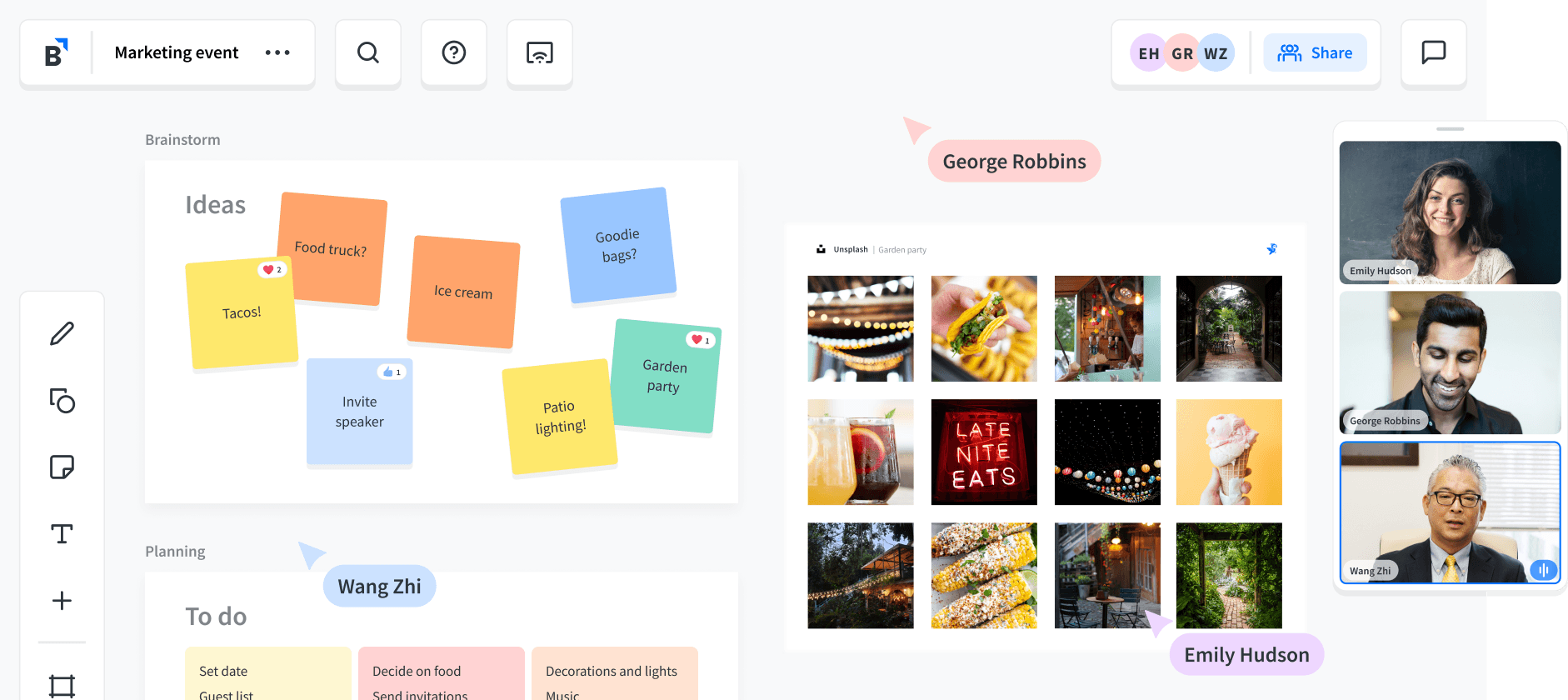UI - General - Header workspace marketing event