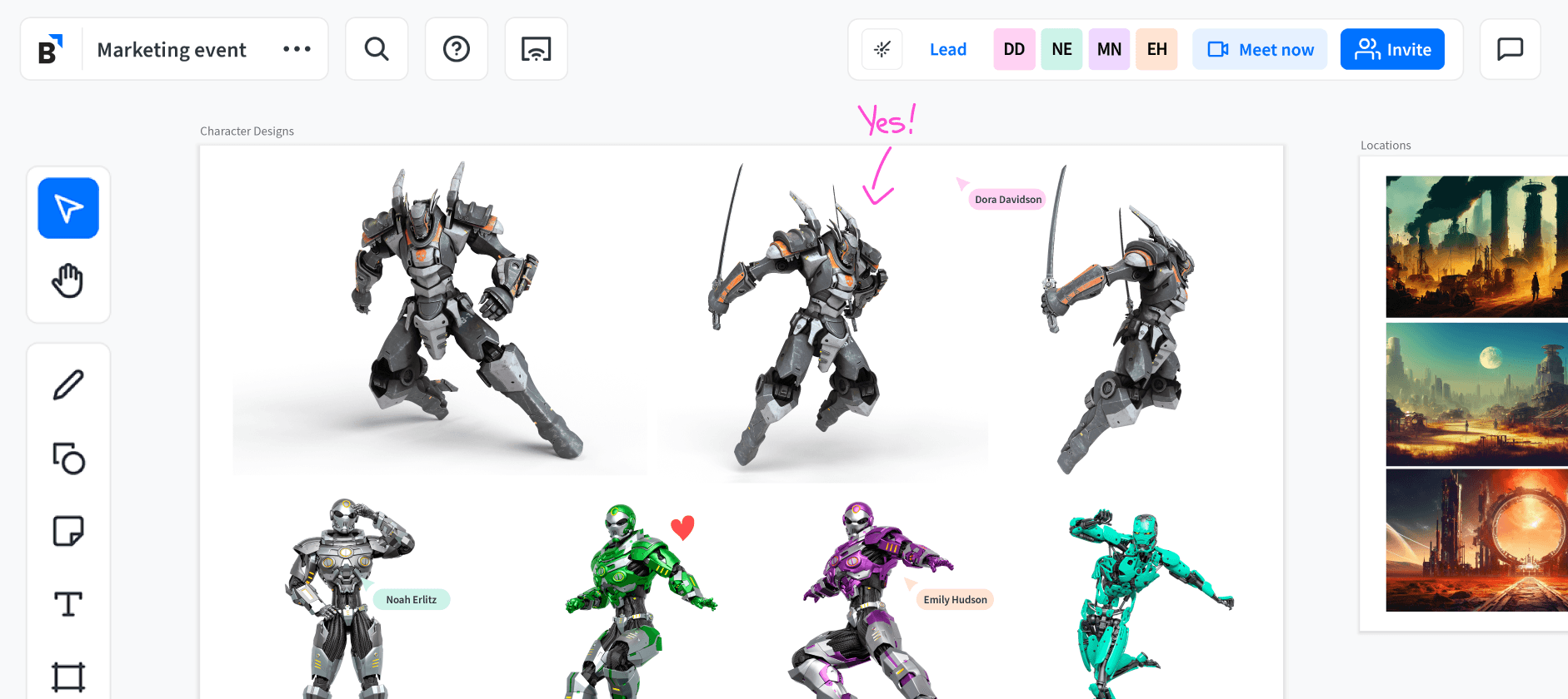 UI General Header workspace marketing event2023-Scifi