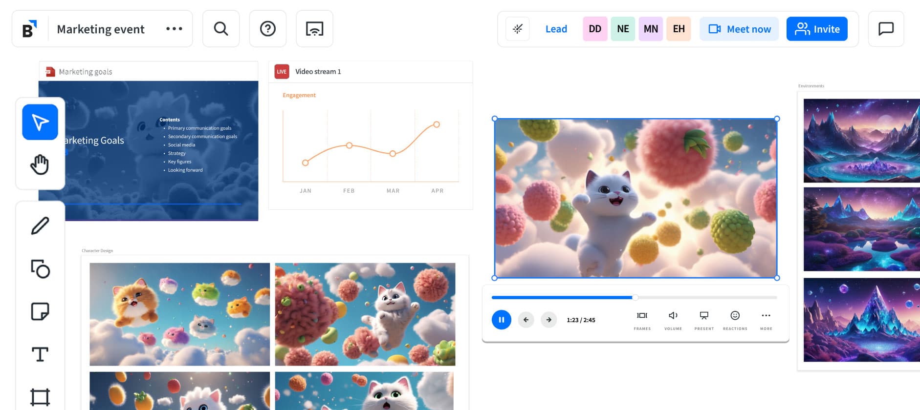 UI General Header workspace marketing event2023-updated-cats