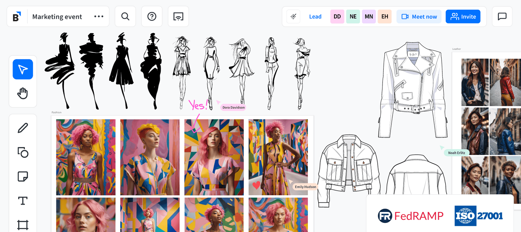 UI General Header workspace marketing event2023FashionCollection