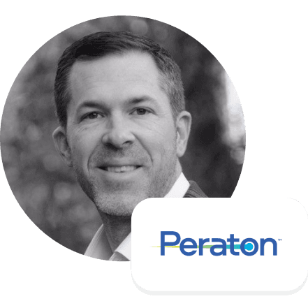 Illustration - General - Portrait & logo John Barnes, Peraton